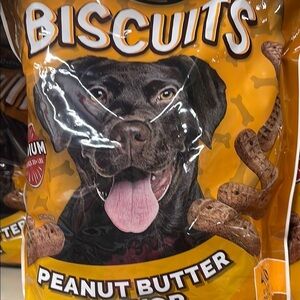 Peanut Butter Dog Biscuits - Brown